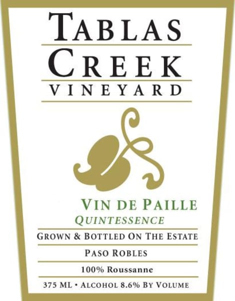 Rượu vang trằng Tablas Creek Vin de Paille Quintessence Roussanne 2006