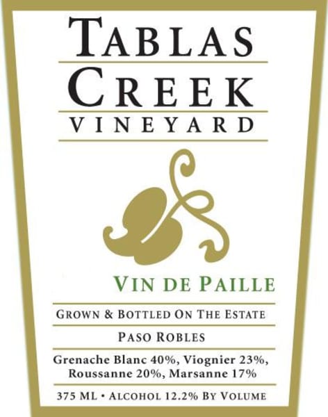 Rượu vang trằng Tablas Creek Vin de Paille White Blend 2012