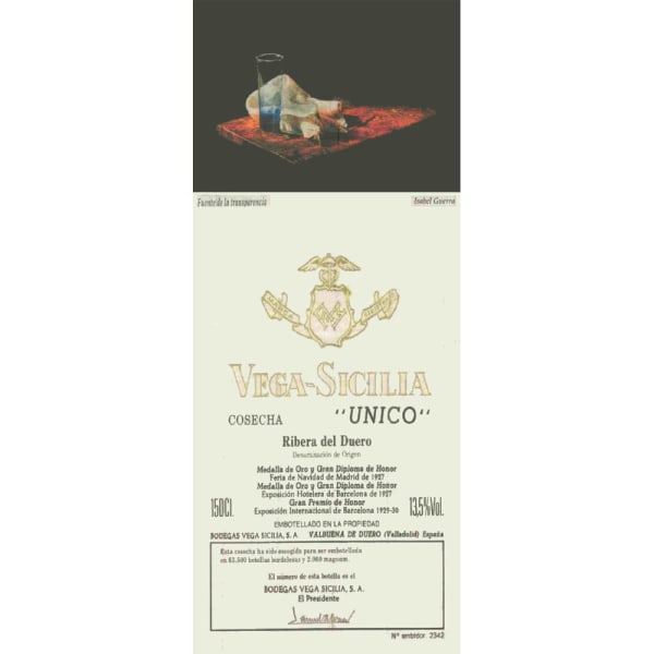 Rượu vang đỏ Tempos Vega Sicilia Unico Tinto 1975