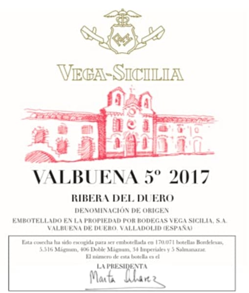 Rượu vang đỏ Tempos Vega Sicilia Valbuena 5 2017