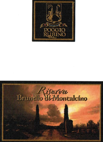 Rượu vang đỏ Tenuta Poggio Rubino Brunello di Montalcino Riserva 2010
