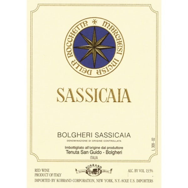 Rượu vang đỏ Tenuta San Guido Sassicaia (chai Magnum 1,5 lít) 2010