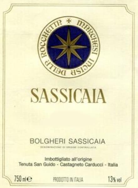 Rượu vang đỏ Tenuta San Guido Sassicaia (chai Magnum 1,5 lít) 2016