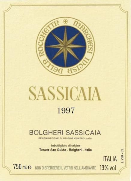 Rượu vang đỏ Tenuta San Guido Sassicaia 1997