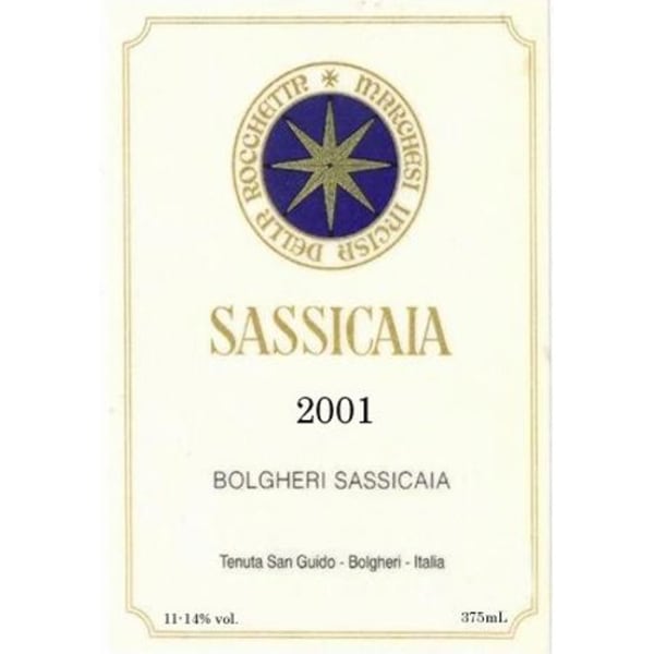 Rượu vang đỏ Tenuta San Guido Sassicaia 2001