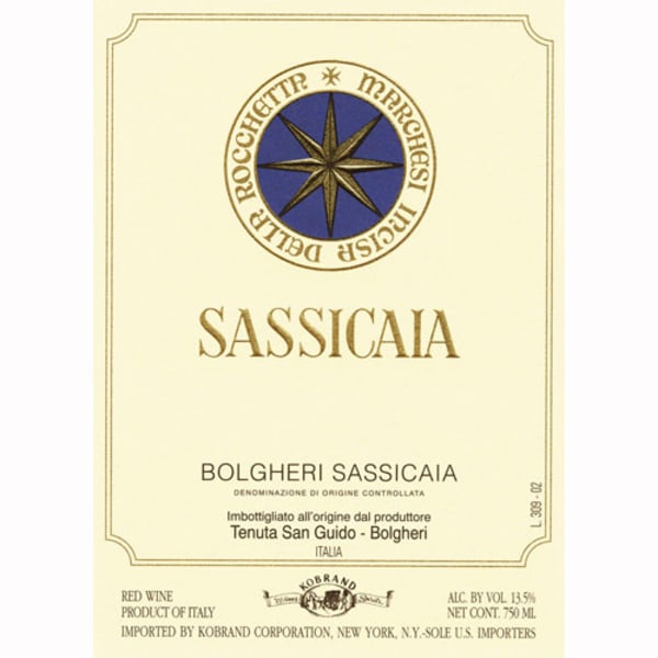 Rượu vang đỏ Tenuta San Guido Sassicaia 2009