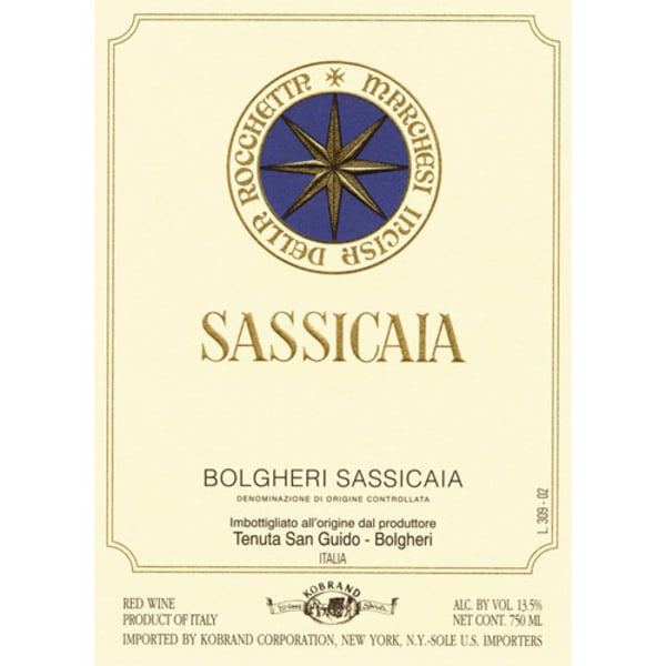 Rượu vang đỏ Tenuta San Guido Sassicaia 2011