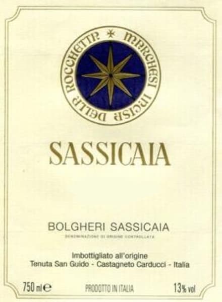 Rượu vang đỏ Tenuta San Guido Sassicaia 2015