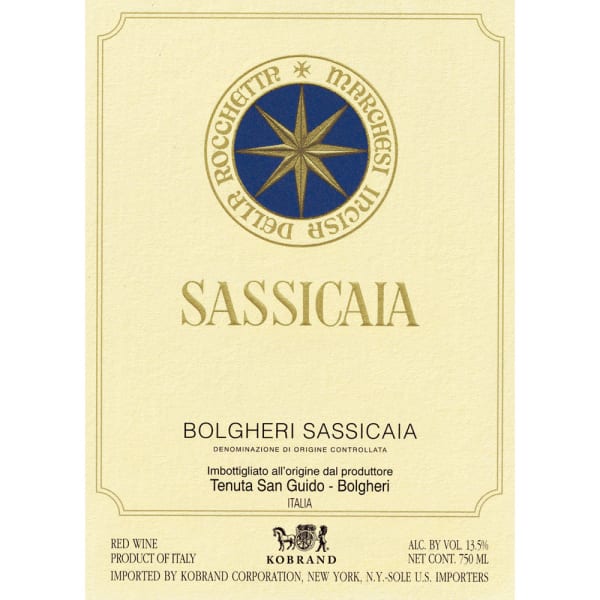 Rượu vang đỏ Tenuta San Guido Sassicaia (chai 3 lít) 2014