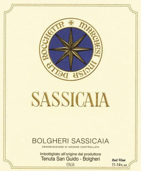 Rượu vang đỏ Tenuta San Guido Sassicaia (chai 3 lít) 2018