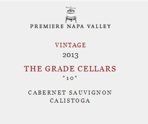 Rượu vang đỏ THE GRADE Cellars Ten Cabernet Sauvignon (Premiere Napa Auction) 2013