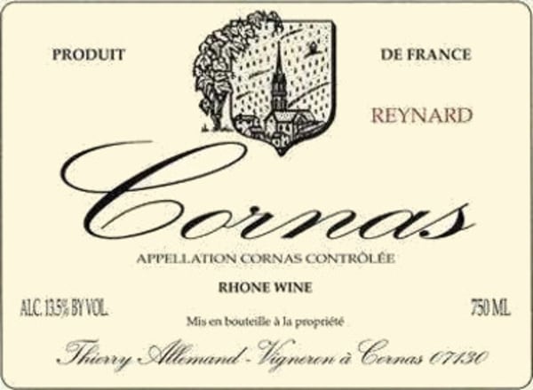 Rượu vang đỏ Thierry Allemand Cornas Reynard 2010