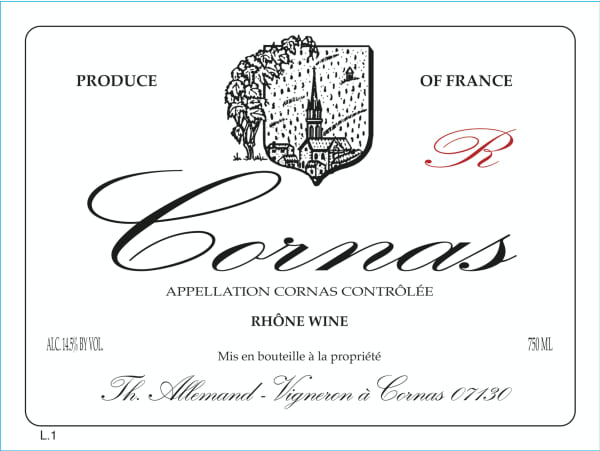 Rượu vang đỏ Thierry Allemand Cornas Reynard 2019