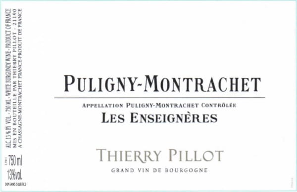 Rượu vang trằng Thierry Pillot Puligny-Montrachet Enseigneres 2019
