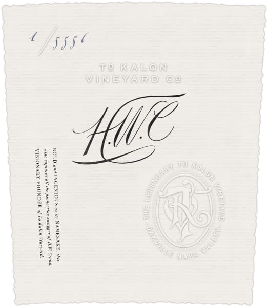 Rượu vang đỏ To Kalon Vineyard Co H.W.C Cabernet Sauvignon 2018
