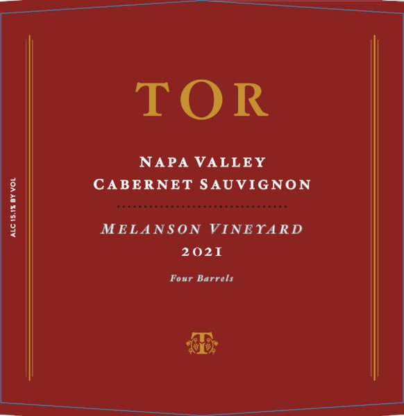 Rượu vang đỏ TOR Melanson Vineyard Pritchard Hill Cabernet Sauvignon 2021