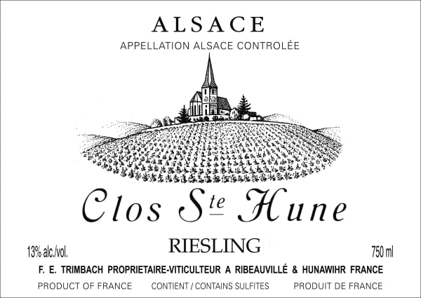 Rượu vang trằng Trimbach Clos Ste. Hune 2013