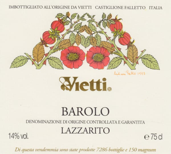 Rượu vang đỏ Vietti Barolo Lazzarito 2015