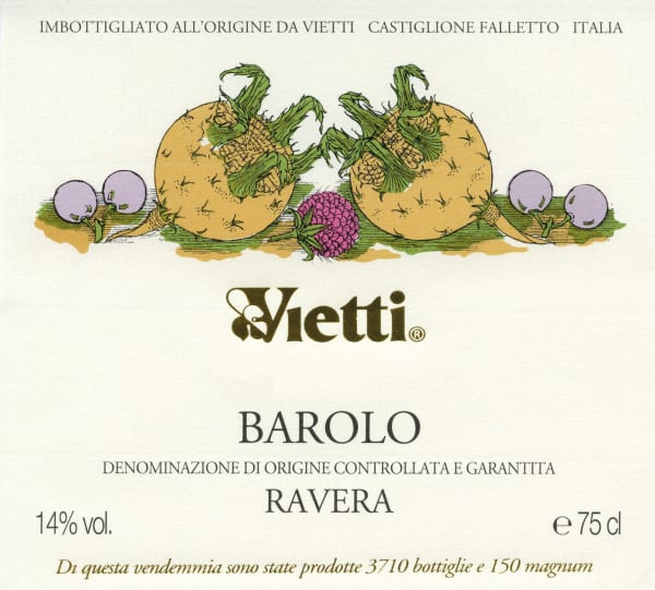 Rượu vang đỏ Vietti Barolo Ravera (chai Magnum 1,5 lít) 2015