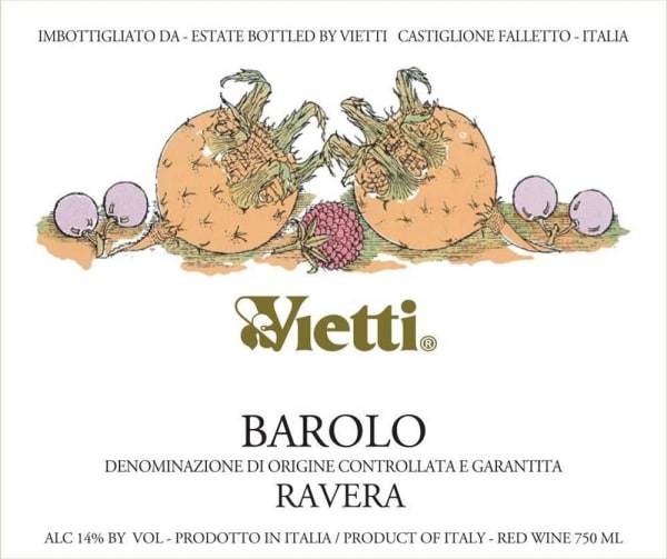 Rượu vang đỏ Vietti Barolo Ravera (chai 3 lít) 2015