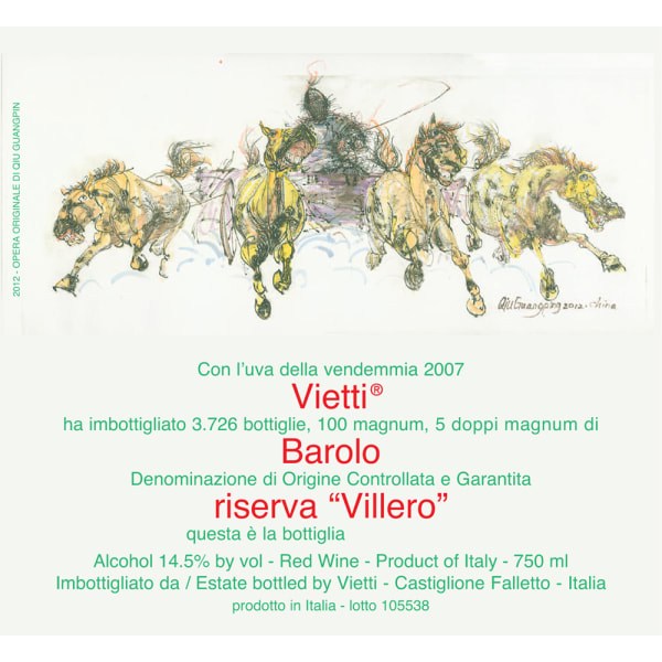Rượu vang đỏ Vietti Barolo Riserva Villero 2007