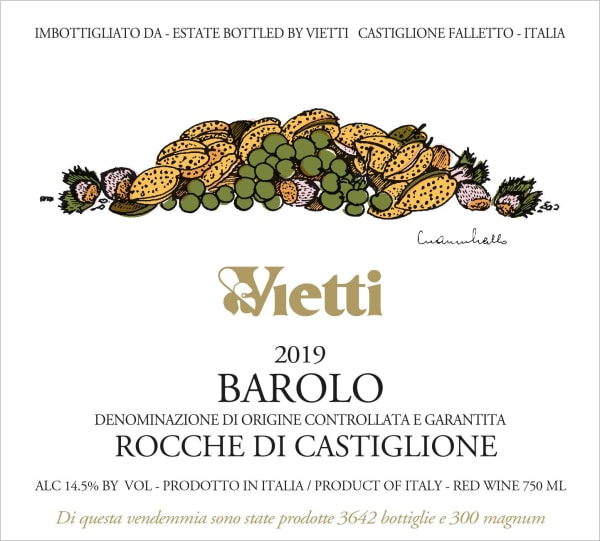Rượu vang đỏ Vietti Barolo Rocche di Castiglione 2019