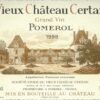 Rượu vang đỏ Vieux Chateau Certan 1998