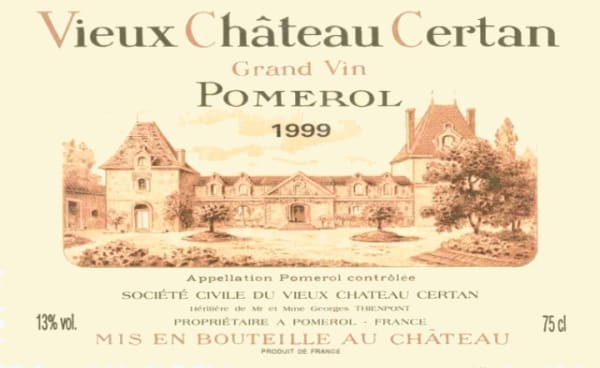 Rượu vang đỏ Vieux Chateau Certan 1999