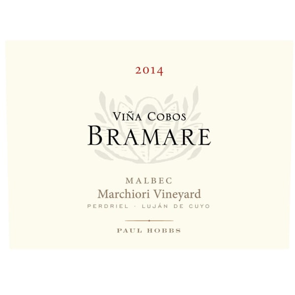 Rượu vang đỏ Vina Cobos Bramare Marchiori Vineyard Malbec 2014