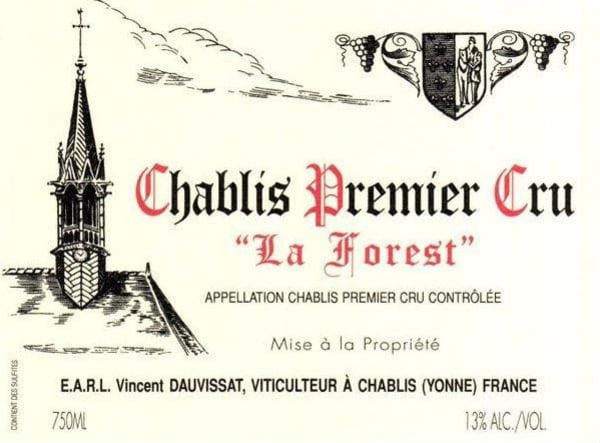Rượu vang trằng Vincent Dauvissat Chablis La Forest Premier Cru 2020