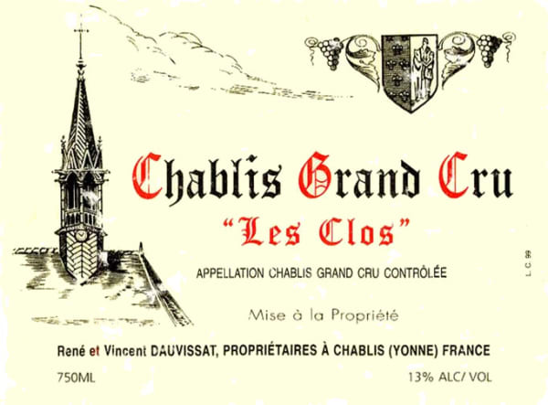 Rượu vang trằng Vincent Dauvissat Chablis Les Clos Grand Cru 2012