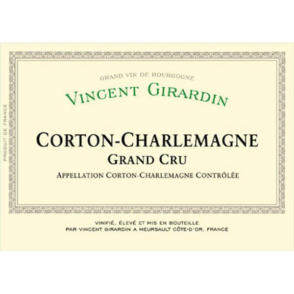 Rượu vang trằng Vincent Girardin Corton-Charlemagne Grand Cru 2000