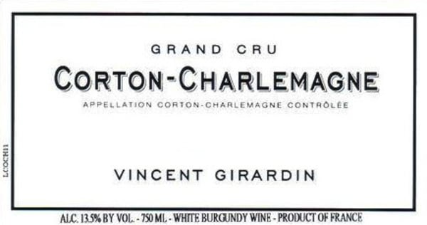 Rượu vang trằng Vincent Girardin Corton-Charlemagne Grand Cru 2012