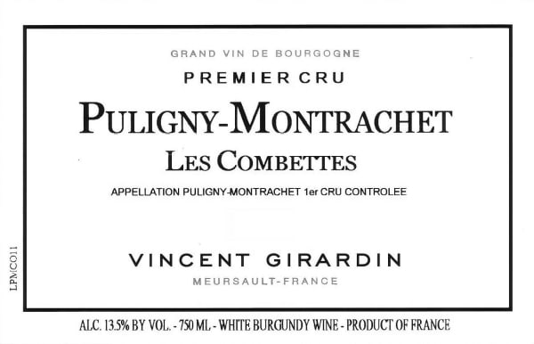 Rượu vang trằng Vincent Girardin Puligny-Montrachet Les Combettes Premier Cru 2019