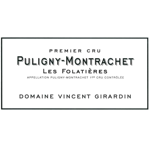 Rượu vang trằng Vincent Girardin Puligny-Montrachet Les Folatieres Premier Cru 2012