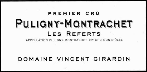 Rượu vang trằng Vincent Girardin Puligny-Montrachet Les Referts Premier Cru 2014