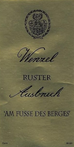 Rượu vang trằng Weinbau Michael Wenzel Ruster Ausbruch Am Fusse Des Berges 2007
