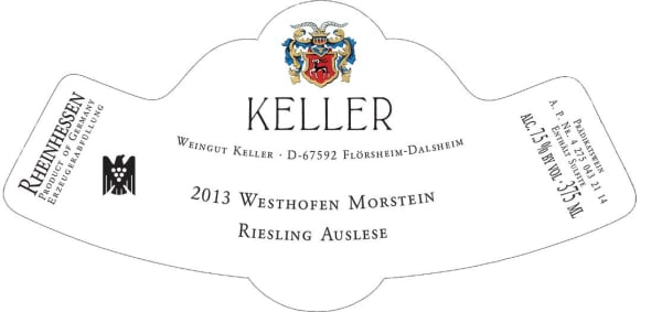 Rượu vang trằng Weingut Keller Westhofener Morstein Auslese Riesling 2013