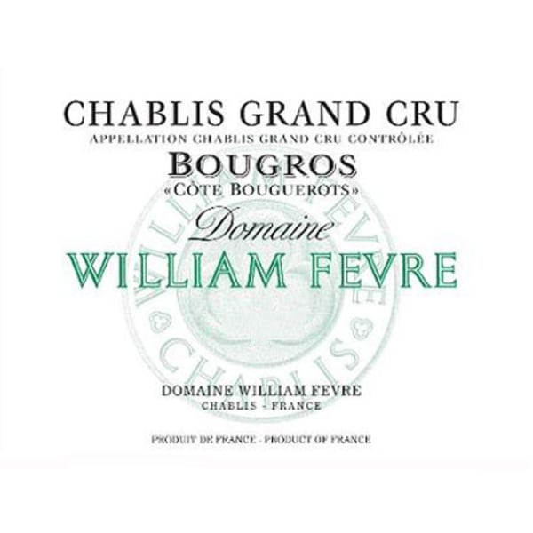 Rượu vang trằng William Fevre Chablis Bougros Cote Bouguerots Grand Cru 2015