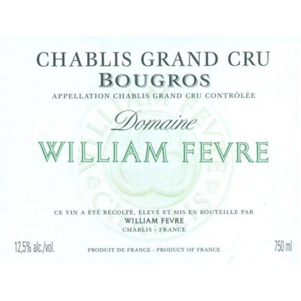 Rượu vang trằng William Fevre Chablis Bougros Grand Cru 2015