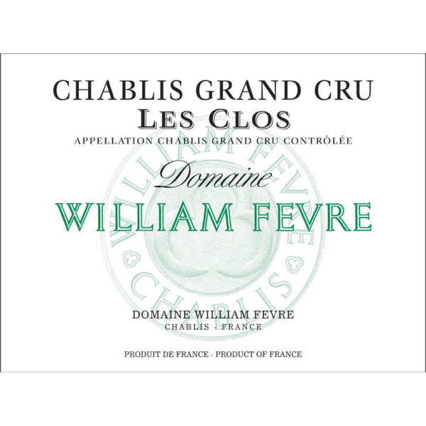Rượu vang trằng William Fevre Chablis Les Clos Grand Cru 2015