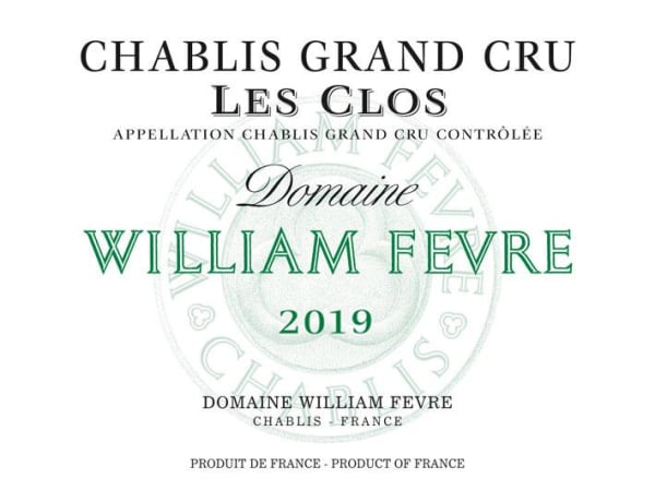 Rượu vang trằng William Fevre Chablis Les Clos Grand Cru 2019