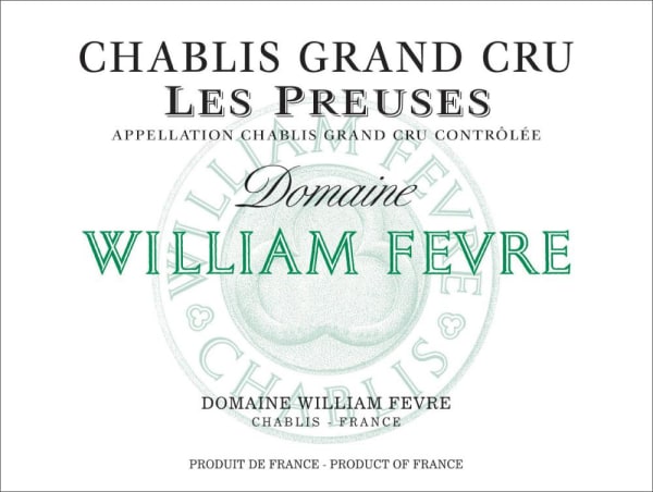 Rượu vang trằng William Fevre Chablis Les Preuses Grand Cru (chai Magnum 1,5 lít) 2016