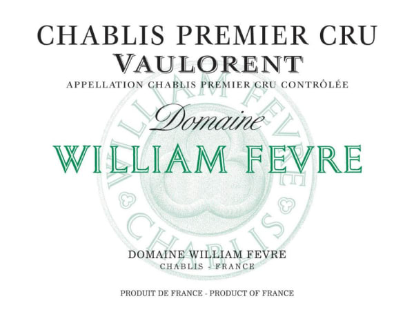 Rượu vang trằng William Fevre Chablis Vaulorent Premier Cru 2018