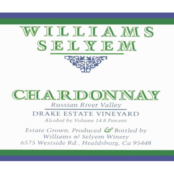 Rượu vang trằng Williams Selyem Drake Estate Vineyard Chardonnay 2008