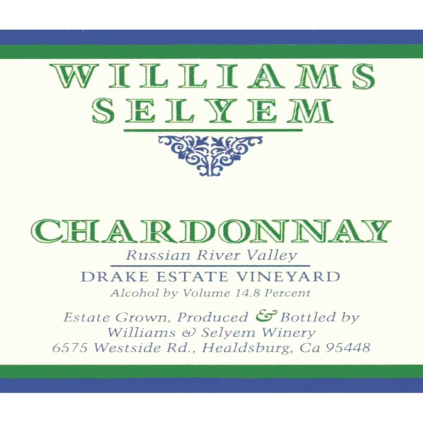 Rượu vang trằng Williams Selyem Drake Estate Vineyard Chardonnay 2010