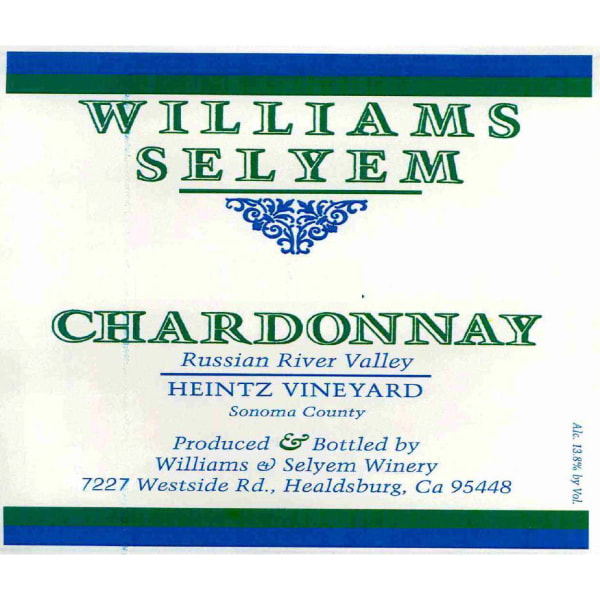 Rượu vang trằng Williams Selyem Heintz Chardonnay 2007
