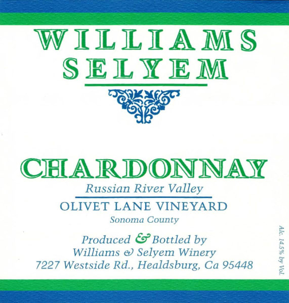 Rượu vang trằng Williams Selyem Olivet Lane Vineyard Chardonnay 2019