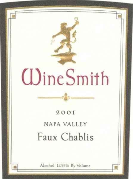 Rượu vang trằng WineSmith Faux Chablis 2001