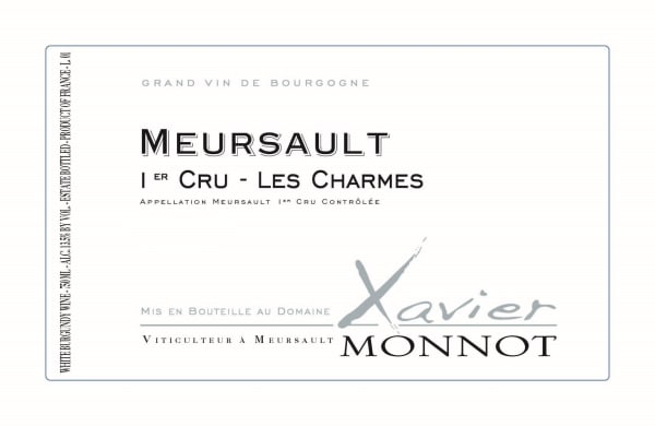 Rượu vang trằng Xavier Monnot Meursault Les Charmes Premier Cru 2021